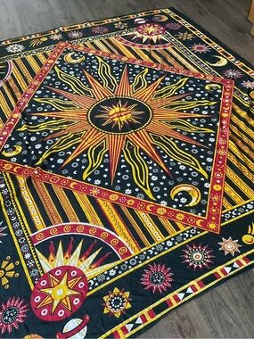 Bed cover or wall hanging, 82”